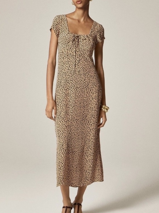J. Crew Dresses & Skirts - NWT J. Crew Squareneck Slip Dres in Spot Print Size